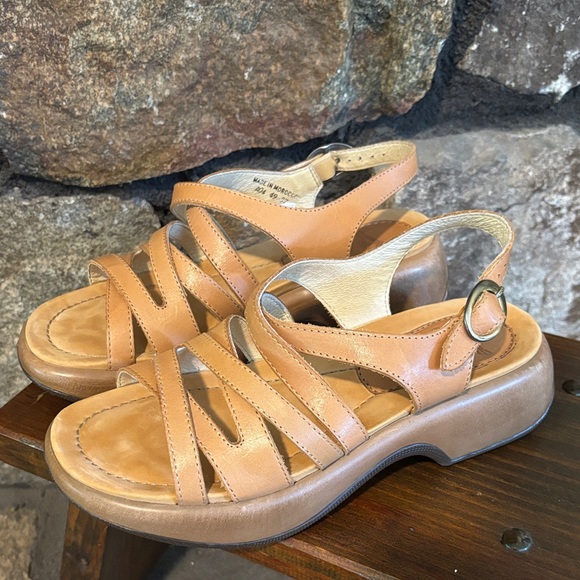 DANSKO size 37 Lolita Sandals in Honey NWOT - Picture 4 of 6